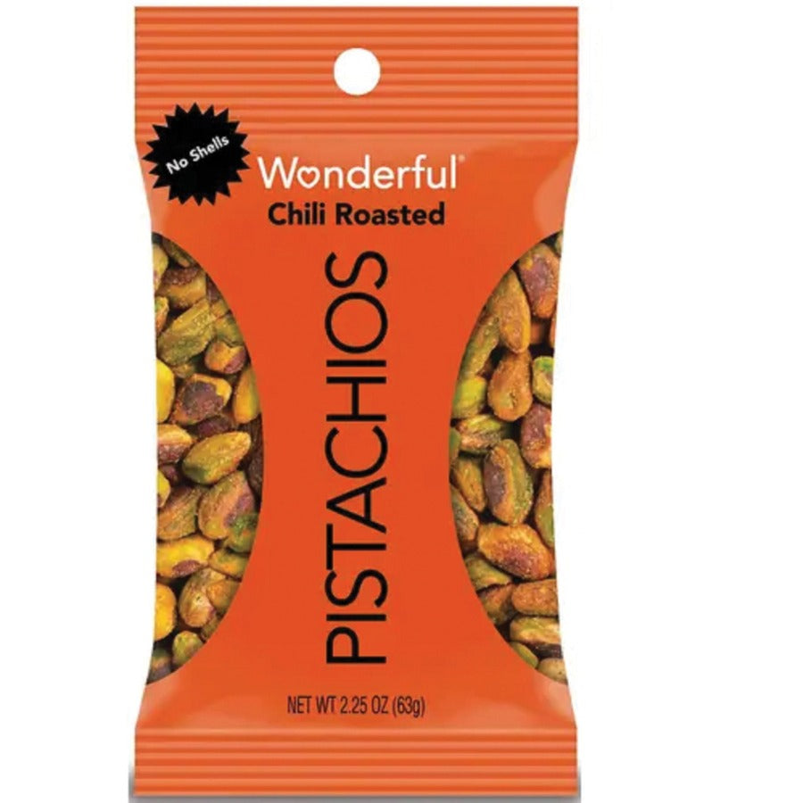 Wonderful No Shell Pistachios - Chili - 2.25 oz - 1 Box