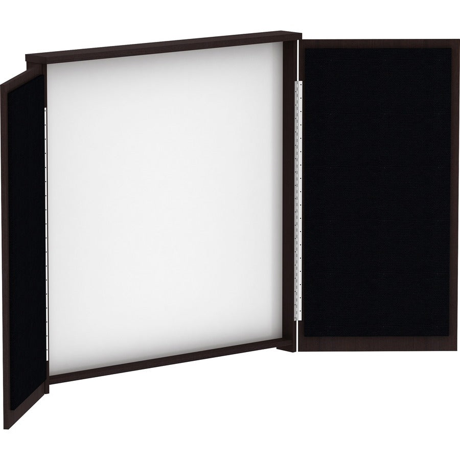 Lorell Dry-erase Whiteboard Presentation Cabinet - Hinged Door, Dry Erase Surface - 47.3" Height x 47.3" Width x 4.8" Depth - 1 Each