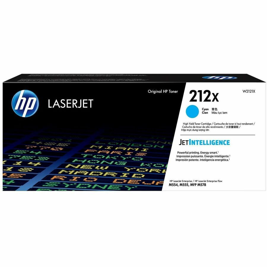 HP 212X Original High Yield Laser Toner Cartridge - Cyan - 1 Each - 10000 Pages
