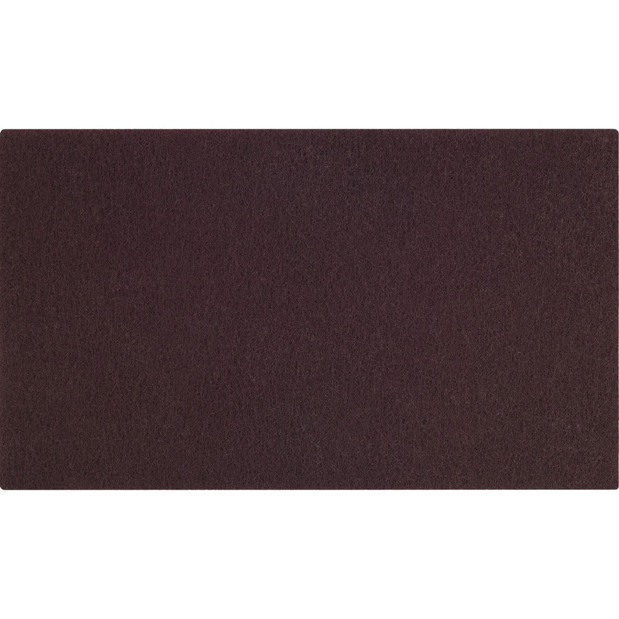Scotch-Brite Surface Preparation Pads - Rectangle - 14" Width x 20" Length x 0.40" Thickness - Scrubbing, Stripping - Concrete, Granite, Marble, Vinyl, Wood, Terrazzo, Stone Floor - 600 rpm Maximum Speed Supported - Residue-free - Nylon Fiber - Maroon...