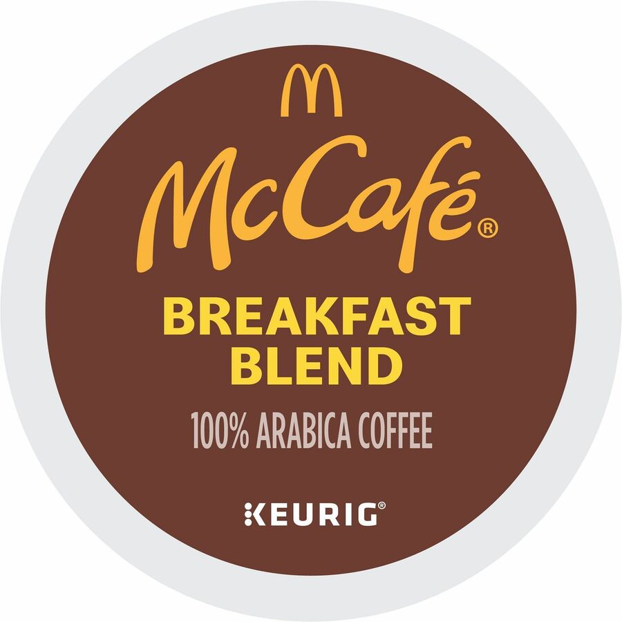 McCafé, ®, K-Cup Breakfast Blend Coffee - Compatible with Keurig Brewer - Light - K-Cup - 24 / Box