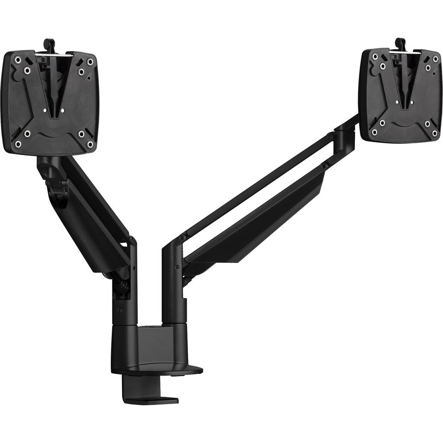 Novus CLU Duo 990+4018+000 Mounting Arm for Monitor - Black - 2 Display(s) Supported - 13" Screen Support - 30 lb Load Capacity - 75 x 100 - Aluminum, Metal, Plastic - 1 Carton