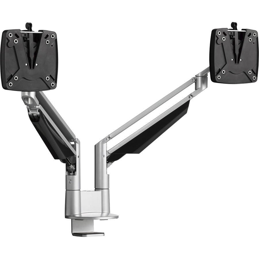 Novus CLU Duo 990+4019+000 Mounting Arm for Monitor - Silver - 2 Display(s) Supported - 13" Screen Support - 30 lb Load Capacity - 75 x 100 - Aluminum, Metal, Plastic - 1 Carton