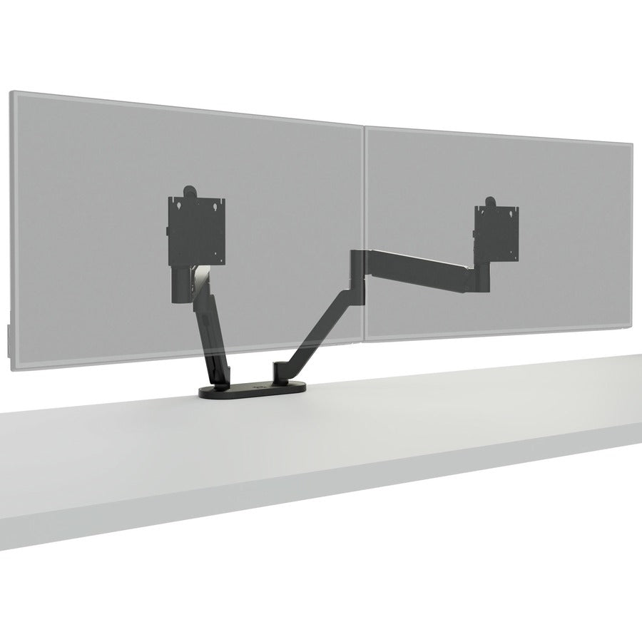 Chief Koncī, s DMA2B Desk Mount for Monitor - Black - Height Adjustable - 2 Display(s) Supported - 32" Screen Support - 30 lb Load Capacity - 100 x 100, 75 x 75 - 1 Each