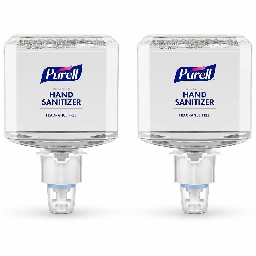 PURELL®, Advanced Hand Sanitizer Foam Refill - 1.27 quart - Kill Germs - Hand - Clear - Fragrance-free, Dye-free, Hygienic, Unscented, Refillable - 2 / Carton