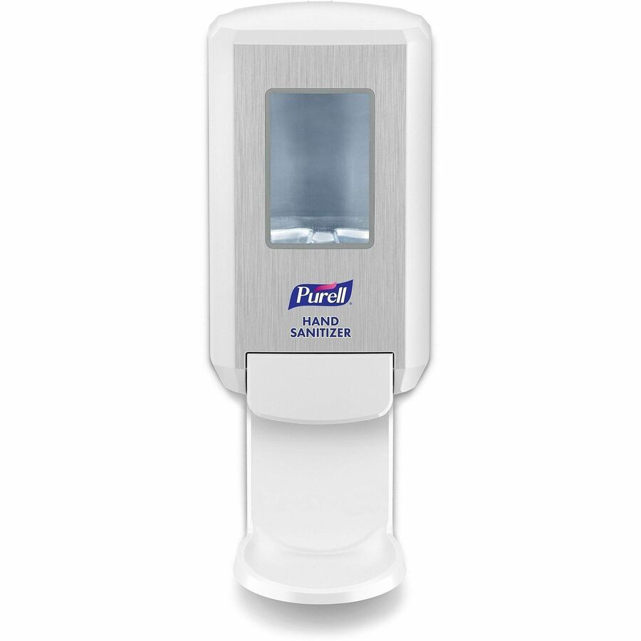 PURELL®, CS4 Hand Sanitizer Dispenser - Manual - 1.27 quart Capacity - Wall Mountable, Durable, Refillable, Site Window, Locking Mechanism - White - 1 Carton