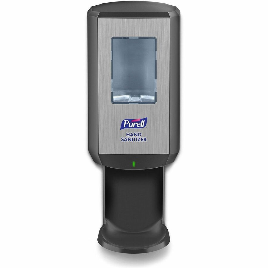 PURELL®, CS6 Hand Sanitizer Dispenser - Automatic - 1.27 quart Capacity - Support 4 x C Battery - Wall Mountable, Refillable, Site Window, Locking Mechanism, Touch-free - Graphite - 1 Carton