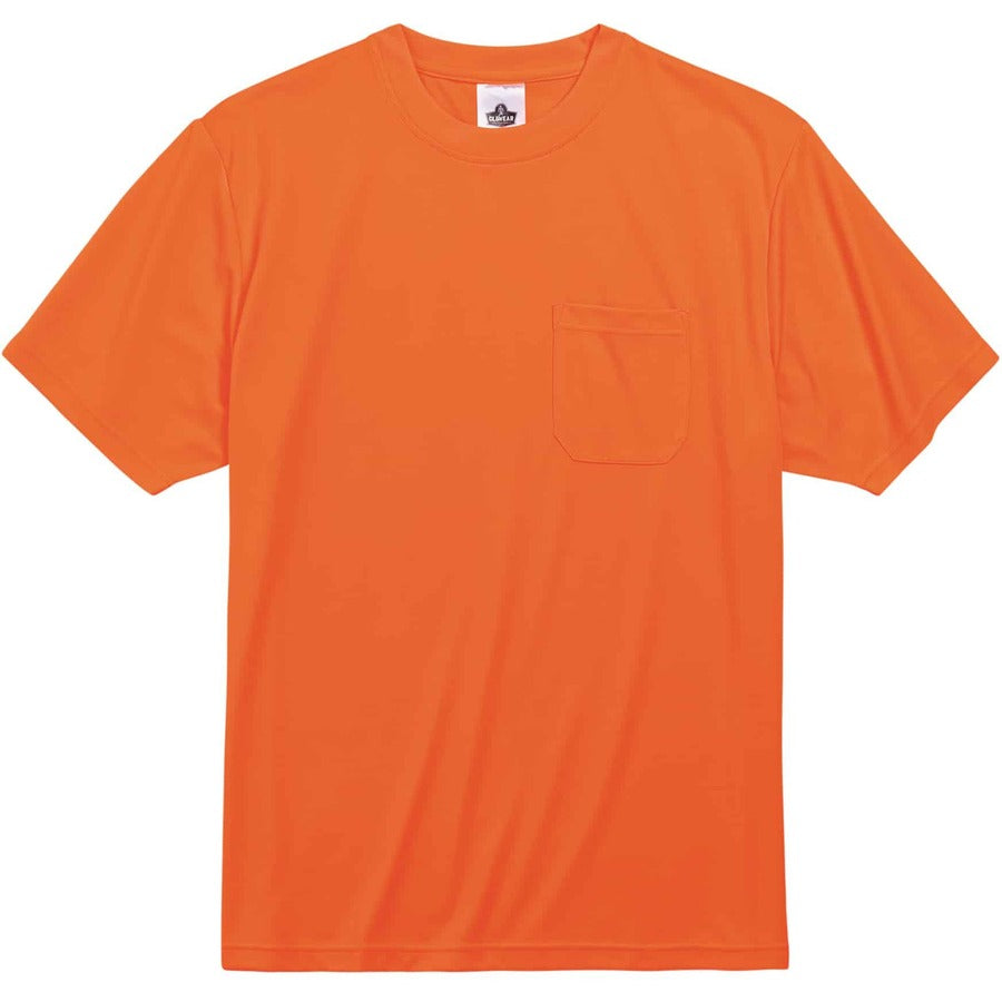 Ergodyne 8089 Non-certified T-shirt - 5XL Size - Polyester - Orange