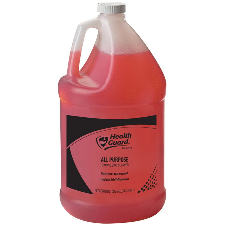 Health Guard All-Purpose Foaming Hand Cleaner - Fresh Spice Scent - 1 gal - Soil Remover - Multipurpose, Hand - Light Red - 4 / Carton