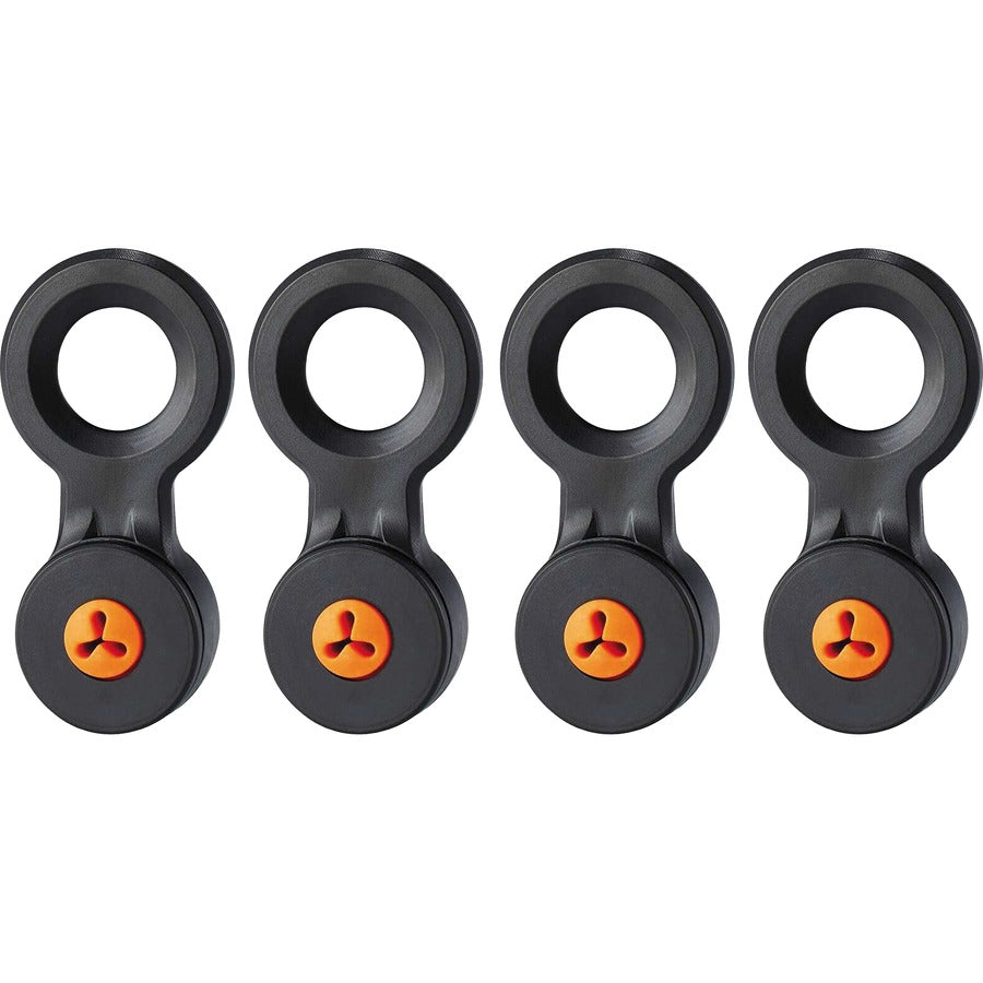 Ergodyne 3740 Hand Tool Attachment Trap - Slips (4-Pack) - 0.5" Height x 4" Width - Orange, Black - Acrylonitrile Butadiene Styrene (ABS) - 4 / Pack