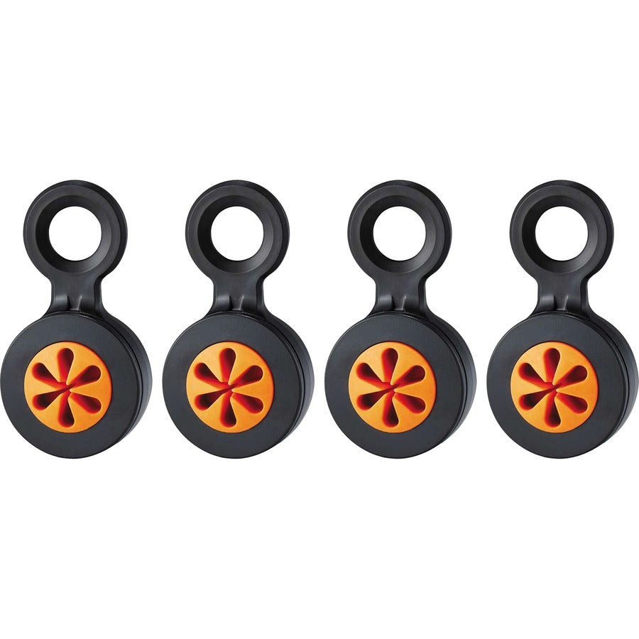 Ergodyne 3740 Hand Tool Attachment Trap - Slips (4-Pack) - 0.7" Height x 4" Width - Orange, Black - Acrylonitrile Butadiene Styrene (ABS) - 4 / Pack