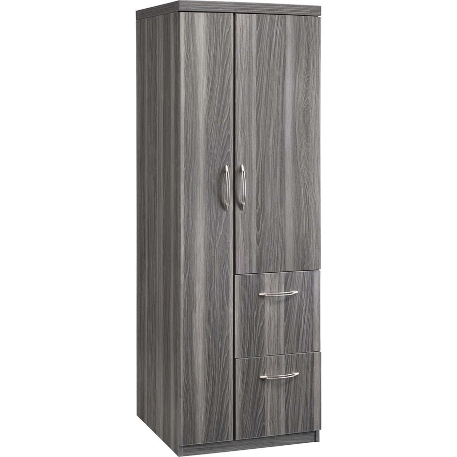 Safco Aberdeen Series Personal Storage Tower - 64.3" Height x 14.9" Width0.7" Thickness Door, 9.1" Height18.7" Depth Drawer, 62.2" Height x 22.6" Width x 22.7" Depth Interior Cabinet - Total Drawer(s): 2 - 2 Door(s) - 6 Shelve(s) - 6 Adjustable Shelf(v...