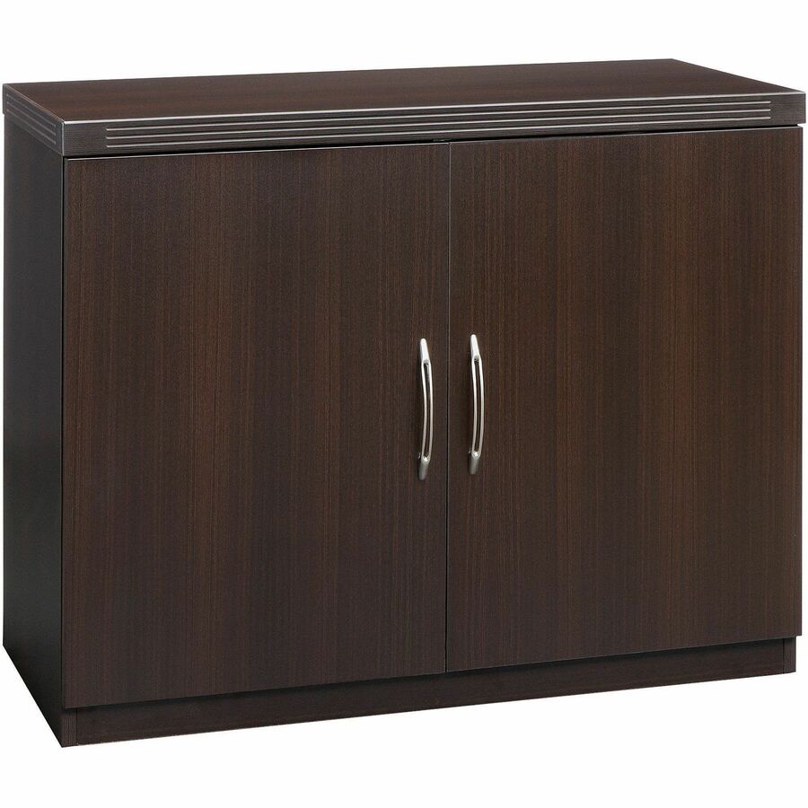 Safco Aberdeen Series Storage Cabinet - 26.1" Height x 14.9" Width0.7" Thickness Door, 24.7" Height x 34.6" Width x 16.7" Depth Interior Cabinet, 29.5" Height x 36" Width x 18" Depth Cabinet - 2 Door(s) - 1 Shelve(s) - Material: Medium Density Fiberboa...