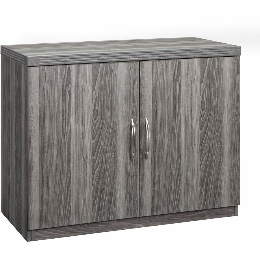 Safco Aberdeen Series Storage Cabinet - 26.1" Height x 14.9" Width0.7" Thickness Door, 24.7" Height x 34.6" Width x 16.7" Depth Interior Cabinet, 29.5" Height x 36" Width x 18" Depth Cabinet - 2 Door(s) - 1 Shelve(s) - Material: Medium Density Fiberboa...