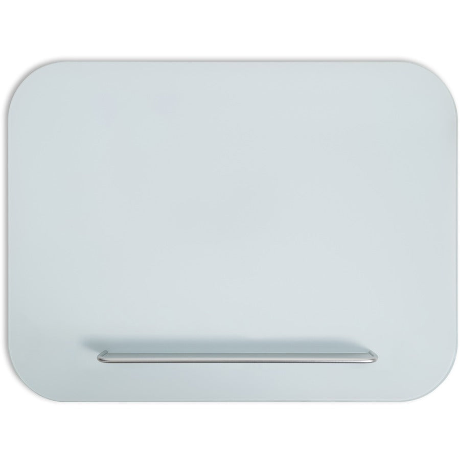 U Brands Magnetic Glass Frameless Dry-Erase Board - 36" (3 ft) Width x 24" (2 ft) Height - White Glass Surface - Rectangle - Horizontal/Vertical - Magnetic - 1 Each