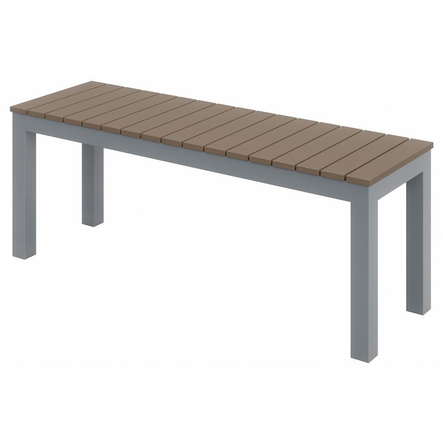 KFI Mocha Indoor/Outdoor Furniture - Synthetic Polymer Seat Material - Aluminum Frame Material - Mocha - 1 Each
