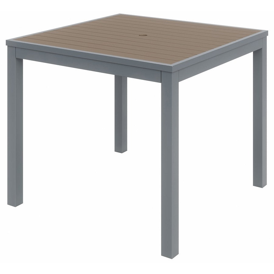 KFI Mocha Indoor/Outdoor Furniture - Square - 29" Height x 35" Width x 35" Depth - Mocha Table Top - 1 Each