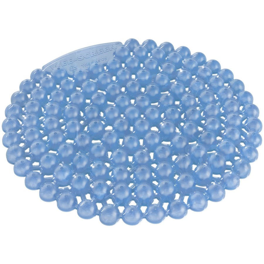 Vectair Systems Wee-Screen Urinal Screen - Lasts upto 30 Days - Splash Resistant, Flexible, Recyclable - 10 / Box - Blue
