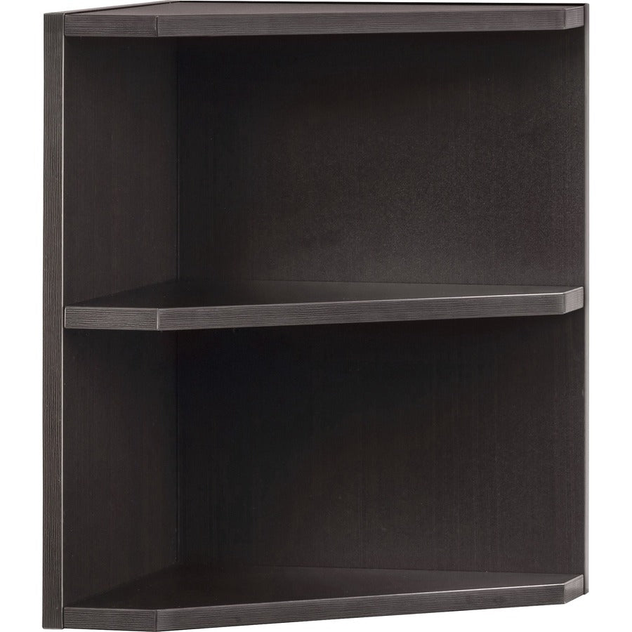 Safco Medina Mocha Laminate Office Unit - 20" Height x 15" Width x 15" Depth - 2 Shelve(s) - Beveled Edge - Material: Medium Density Fiberboard (MDF), Laminate - Finish: Mocha - Durable - For Office, Home Office - 1 Each