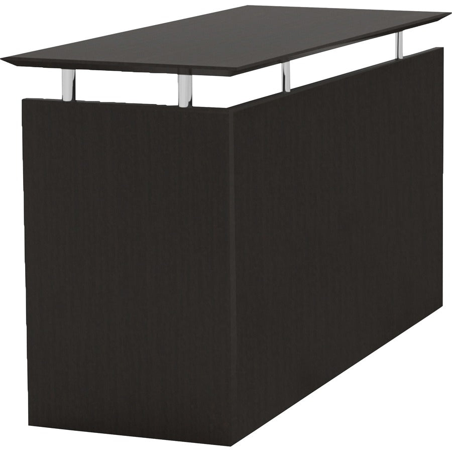 Safco Medina Mocha Laminate Office Unit - 1" Thickness Work Surface, 29.5" Height x 48.5" Width x 20" Depth Return, 0" Thickness Table Top - Beveled Edge - Material: Medium Density Fiberboard (MDF) - Finish: Mocha Laminate - Durable, Ergonomic, Non Han...
