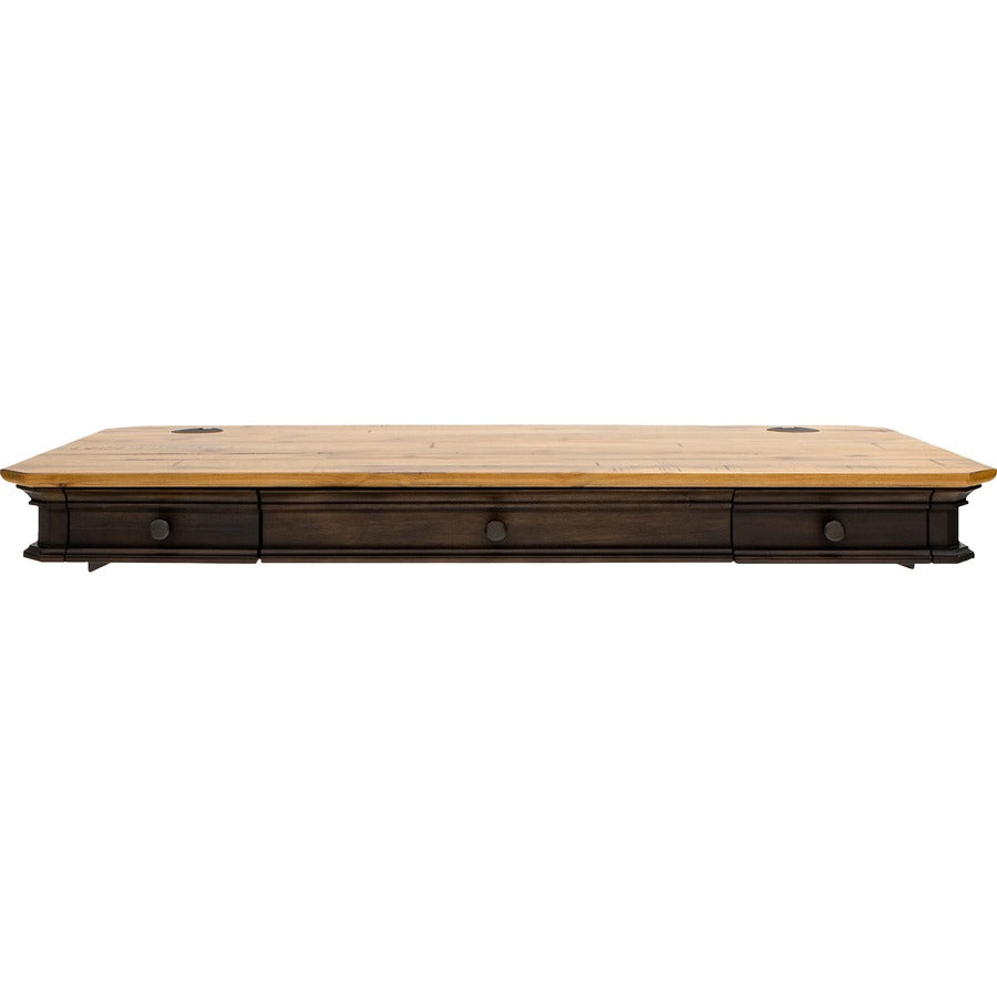 Martin Sonoma Sit/Stand Desktop, Power Center Sold with 384B - Rectangle - 6" Height x 54" Width x 28" Depth - Total Drawer(s): 3 - Material: Wood Veneer - Finish: Dark Roast - 1 Each
