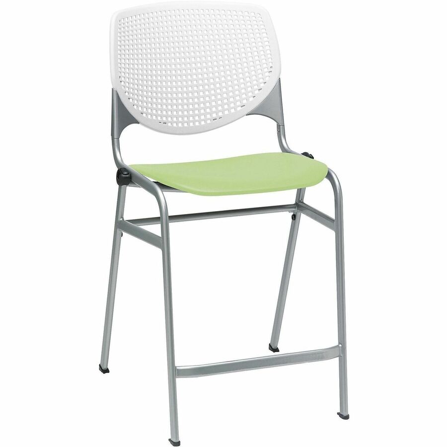 KFI Seating Bar Stool - White, Lime Green - 1 Each