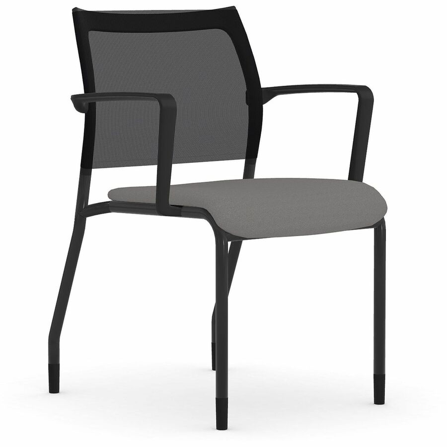 9 to 5 Seating Luna Guest Chair - Cloud Seat Color - Fabric Seat Material - Black Back Color - Black Frame Color - 1 Each