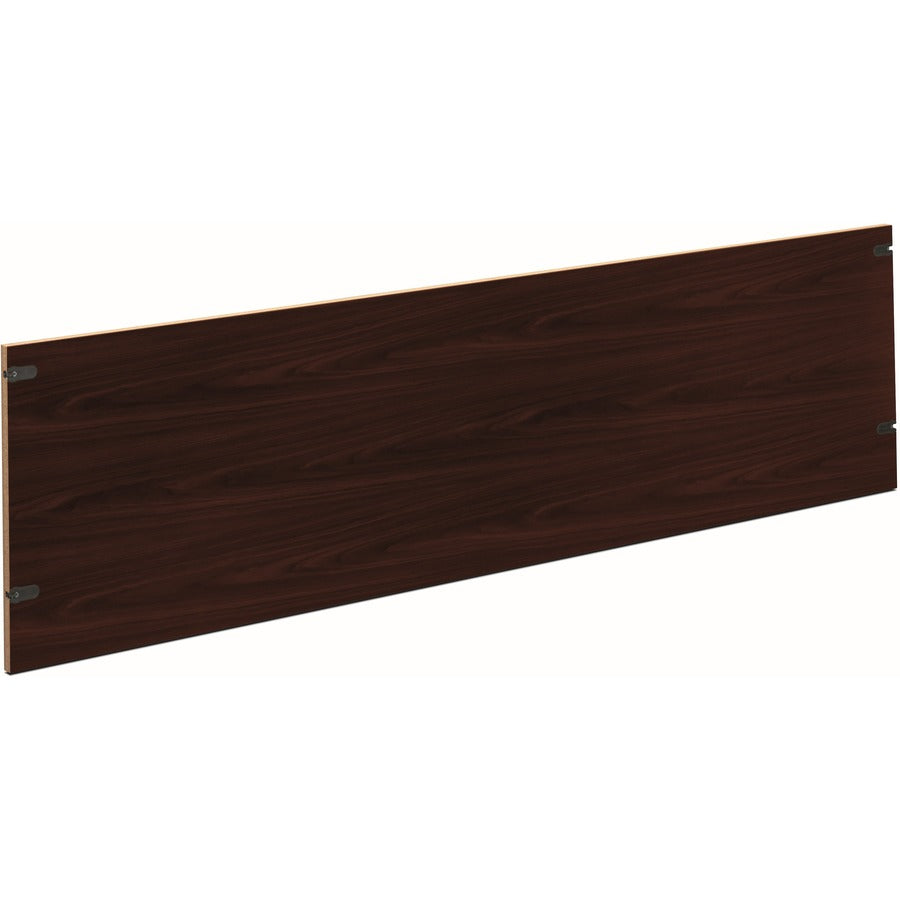 HON 10500 H105856 Back Enclosure - 18.6" Height x 69.8" Width x 0.7" Depth - Flat Edge - Finish: Mahogany - Rugged, Scratch Resistant, Spill Resistant, Stain Resistant, Liquid Resistant, Durable, Cord Management - For Workstation, Office, Desk - 1 Each