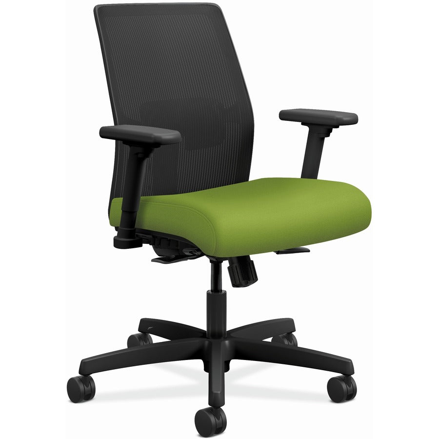 HON Ignition 2.0 Chair - Pear Seat Color - Fabric Seat Material - Black Back Color - Mesh Back Material - Black Frame Color - Pear - 1 Each