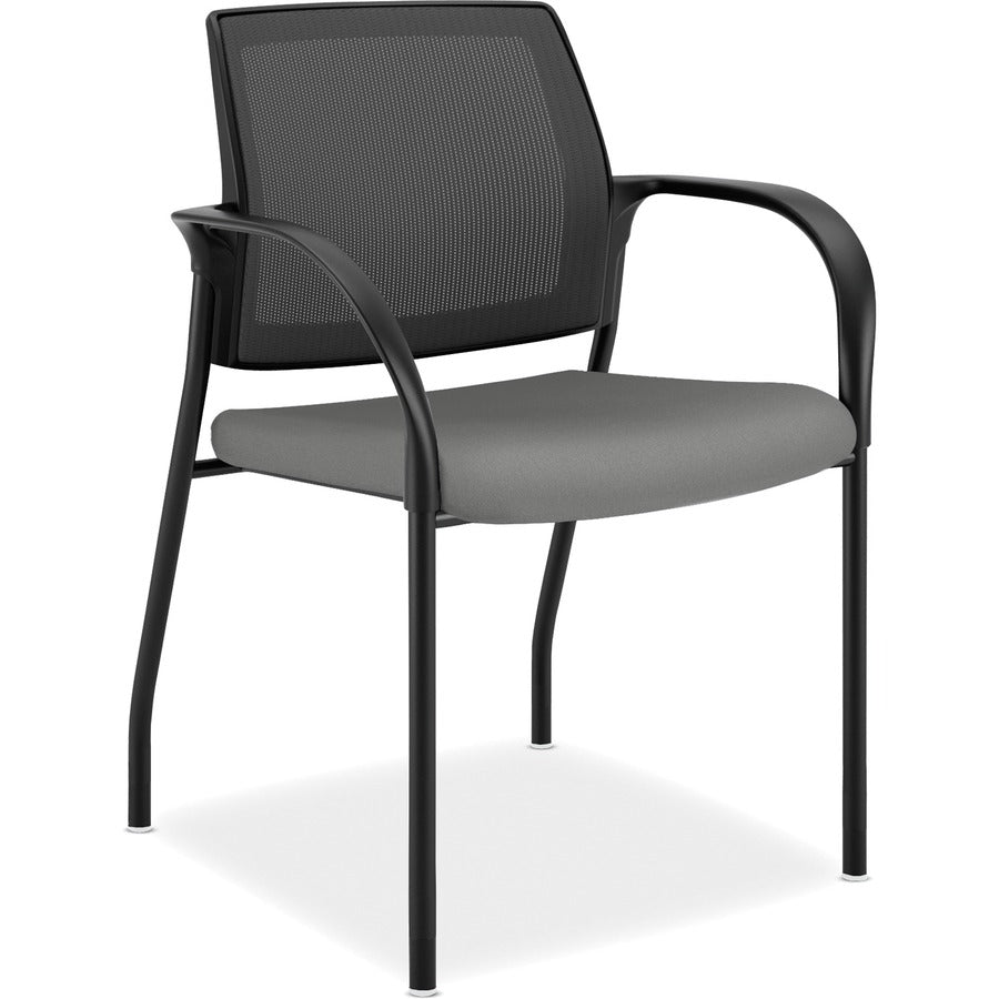 HON Ignition Chair - Frost Seat Color - Fabric Seat Material - Mesh Back Material - Black Frame Color - Steel Frame Material - Frost - Armrest - 1 Each