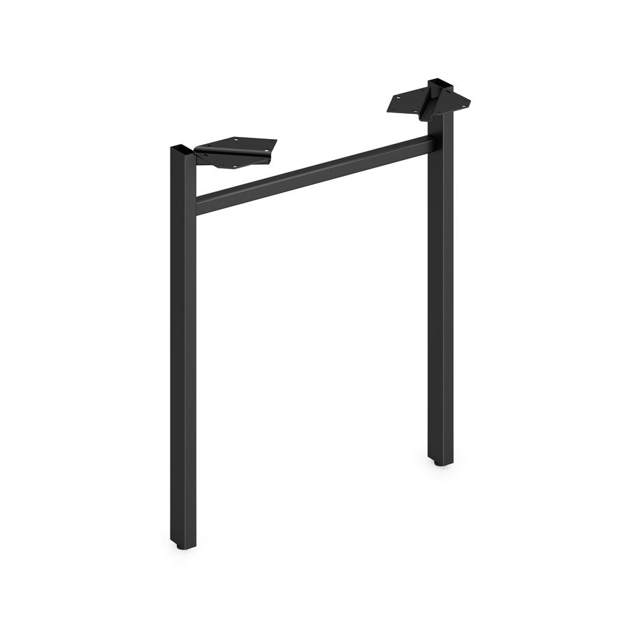 HON Mod HLPLLEG24U Worksurface U-Leg - x 24" Width - Finish: Black - 1 Each