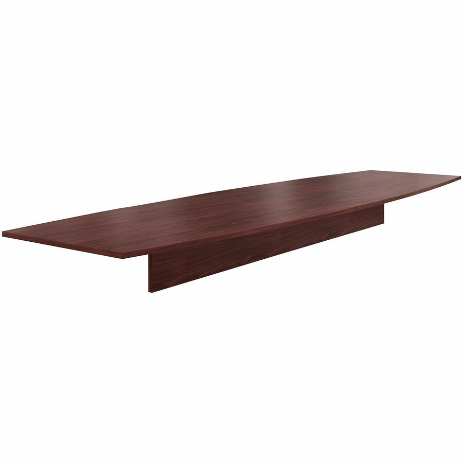 HON Preside HTLB16848P Conference Table Top - Boat - x 14 ft Width x 48" Depth - Flat Edge - Finish: Mahogany - Warp Resistant, Scratch Resistant, Spill Resistant, Stain Resistant, Liquid Resistant - For Meeting Room, Office, Boardroom, Workstation, De...