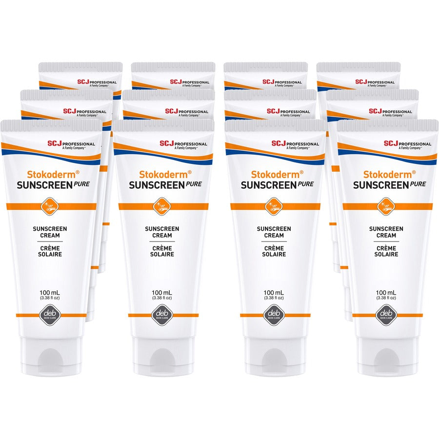 SC Johnson UV Skin Protection Cream - Cream - 3.38 fl oz - SPF 30 - Skin, Industrial, Automotive, Education - UV Resistant, Water Resistant, Perfume-free, Non Allergic, Non-irritating, Non-greasy, UVA Protection, UVB Protection Tube - 12 / Carton