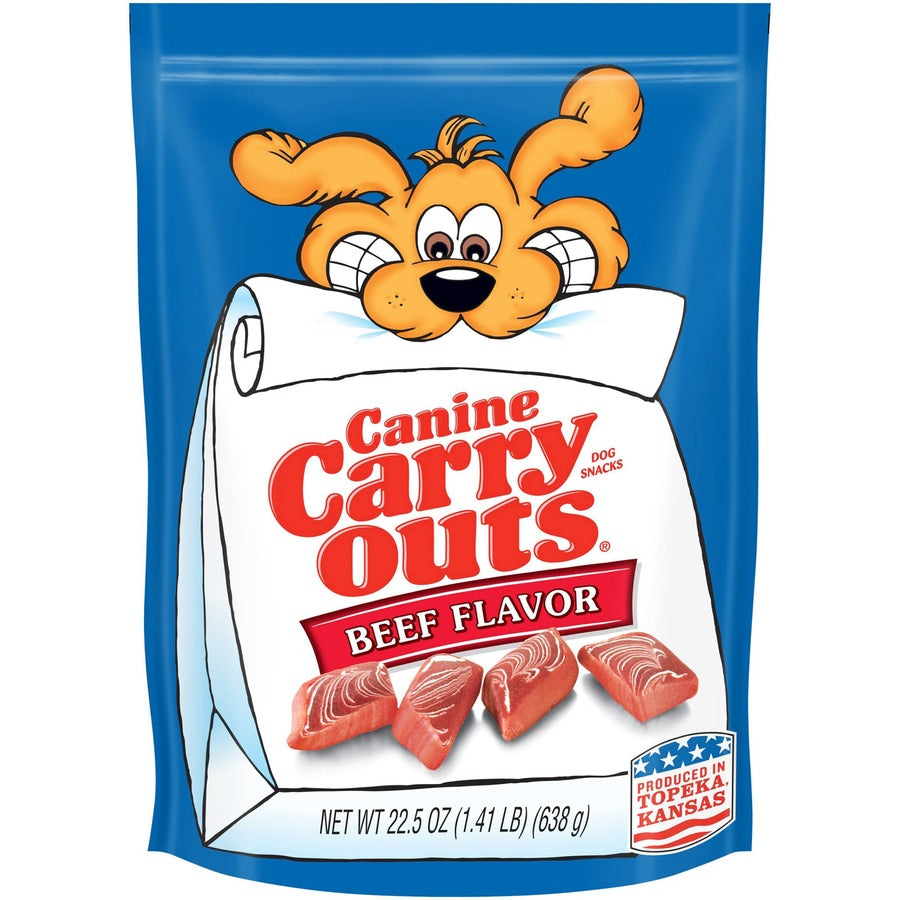 Canine Carryouts Beef Flavor Chewy Dog Treats - For Dog - Chewy - Beef Flavor - 1.41 lb - 1 Each