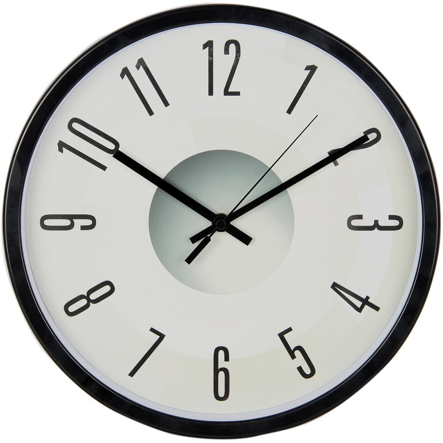 Victory Light Heavy-duty Silent Wall Clock - Black, Gray Case - Plastic