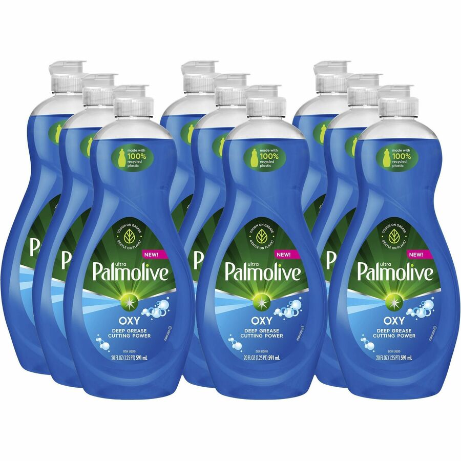 Palmolive Ultra Dish Soap Oxy Degreaser - For Dish, Hand, Surface - Concentrate - Liquid - 20 fl oz (0.6 quart) - Recommended For: Grease Remover, Food Remover, Stain Remover - Residue-free, Dry Resistant, Eco-friendly, Biodegradable, Phosphate-free, P...