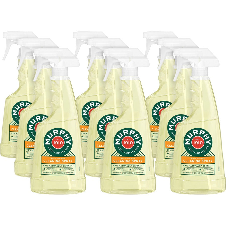 Murphy®, Oil Soap Multi-use Spray - For Multipurpose - Ready-To-Use - Spray - 22 fl oz (0.7 quart) - Fresh Orange Scent - Orange Bottle - 9 / Carton