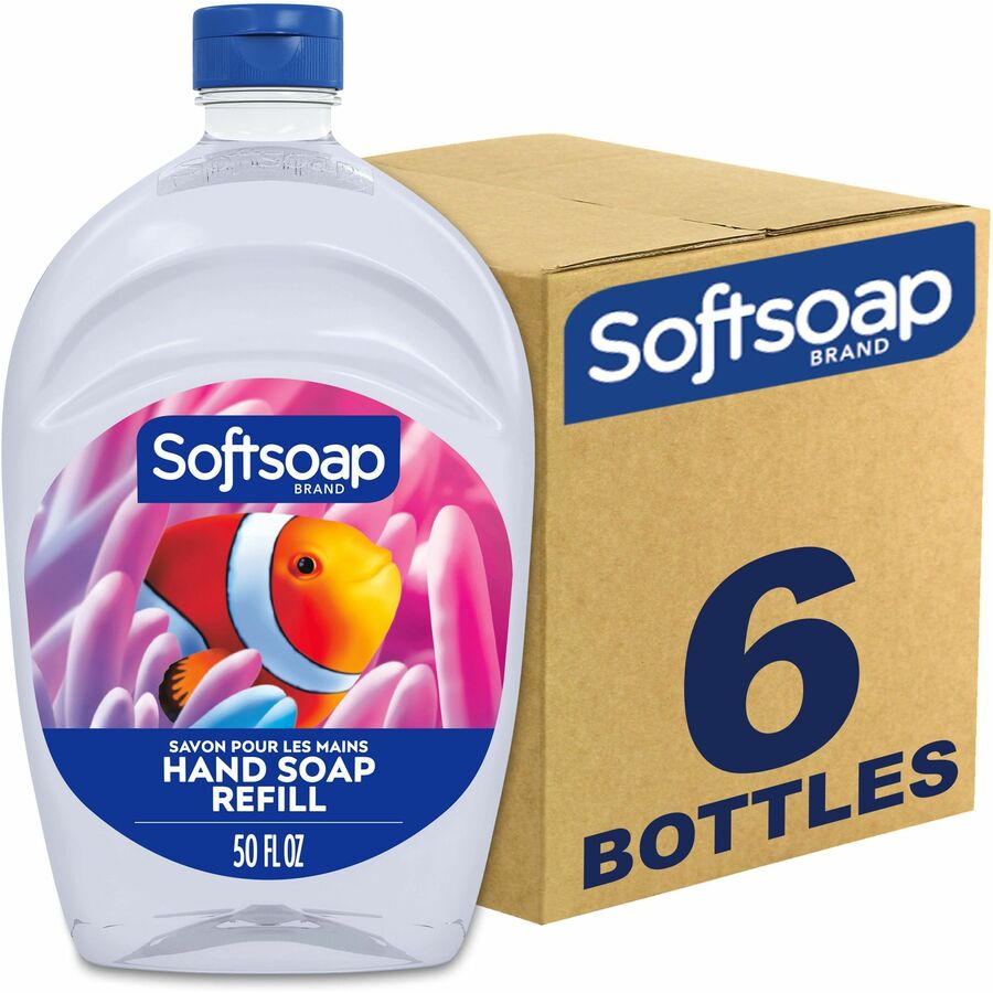 Softsoap Aquarium Design Liquid Hand Soap - Fresh Scent Scent - 1.56 quart - Bacteria Remover, Dirt Remover, Soil Remover - Hand, Skin - Moisturizing - Clear - Rich Lather, Recyclable, Paraben-free, Phthalate-free, pH Balanced, Biodegradable, Refillabl...