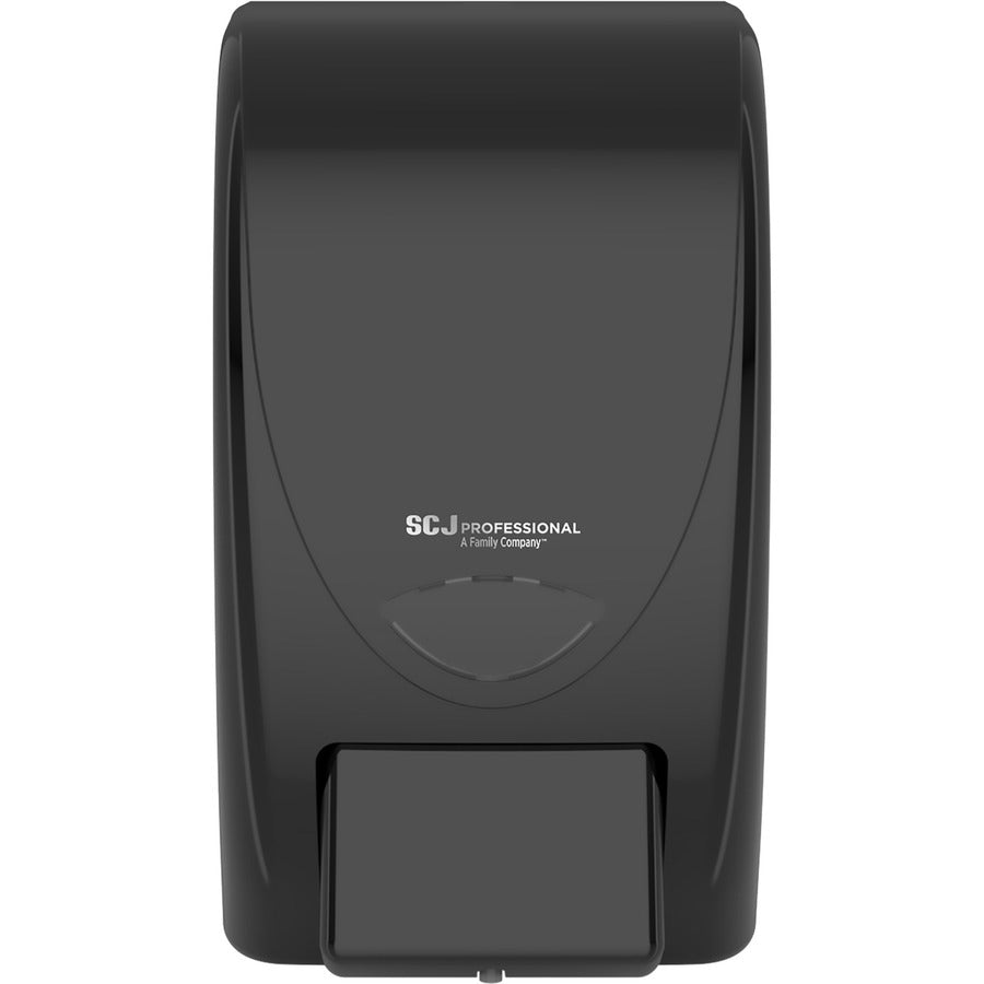 SC Johnson Proline Curve Manual Dispenser - Manual - 2.11 quart Capacity - Anti-bacterial, Wear Resistant, Durable, Push Button, Hygienic, Locking Mechanism, Wall Mountable - Black - 1 Each