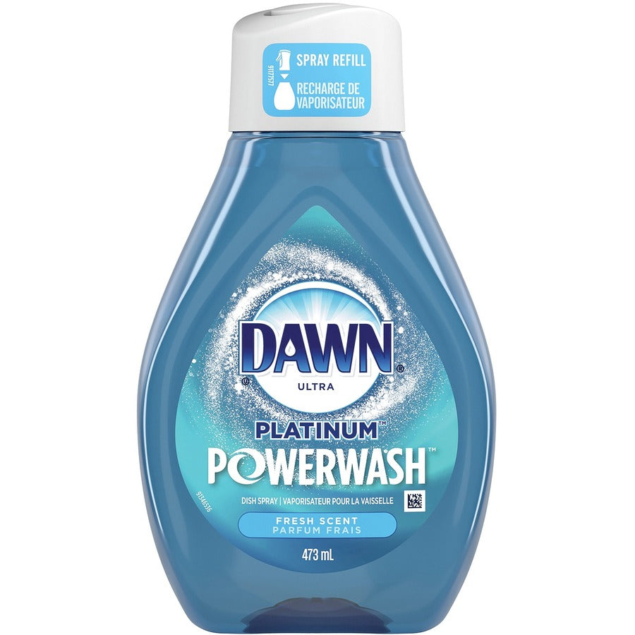 Dawn Platinum Powerwash Dish Spray Refill - 16 fl oz (0.5 quart) - Fresh Scent - Biodegradable, Refillable - Blue - 1 Bottle