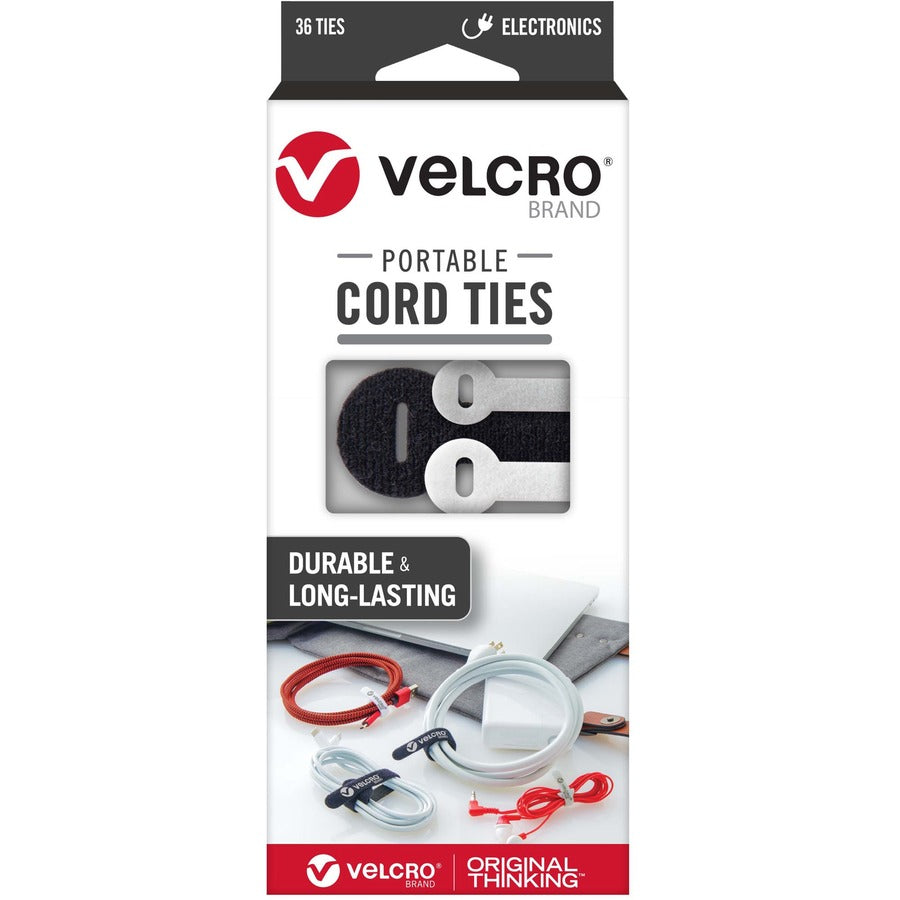 VELCRO®, Portable Cord Ties - Cable Tie - Multi - 36 / Pack