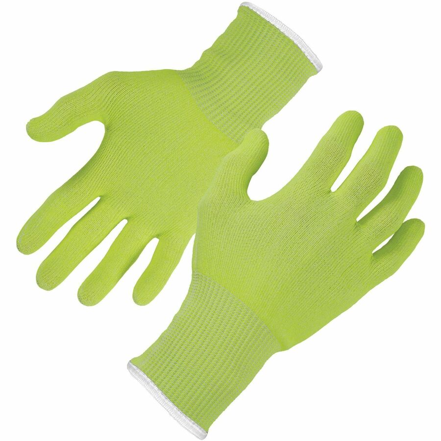 Ergodyne 7040 Cut-Resistant Food-Grade Gloves - 6.50" Glove Length - Debris, Dirt Protection - XXL Size - High Performance Polyethylene (HPPE), Fiber - Lime - Cut Resistant, Breathable, Comfortable, Slash Resistant, Lightweight, Snug Fit, High Visibili...