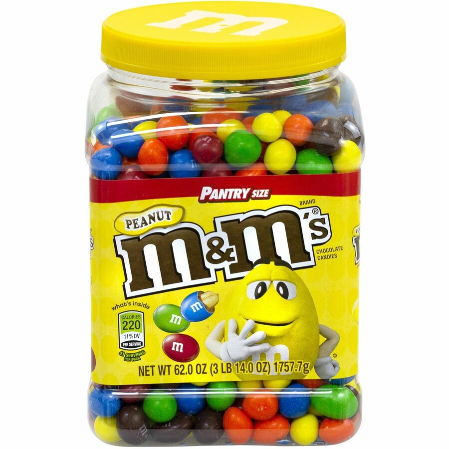M&M's Peanut Chocolate Candies - Milk Chocolate Peanut - 3.87 lb - 1 Carton