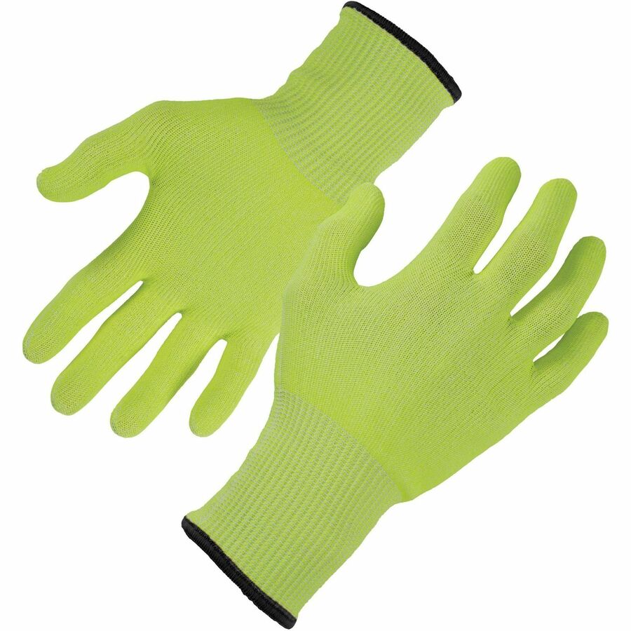 Ergodyne 7040 Cut-Resistant Food-Grade Gloves - 6.50" Glove Length - Debris, Dirt Protection - X-Large Size - High Performance Polyethylene (HPPE), Fiber - Lime - Cut Resistant, Breathable, Comfortable, Slash Resistant, Lightweight, Snug Fit, High Visi...