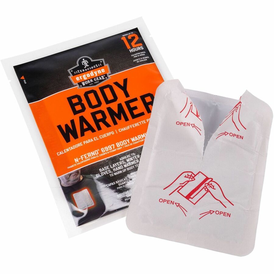 Ergodyne N-Ferno 6997 Adhesive Body Warmers - White - 1 Each