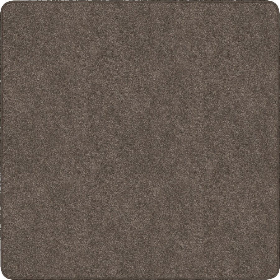 Flagship Carpets Amerisoft Solid Color Rug - 12 ft Length x 12 ft Width - Square - Wheat - Nylon, Polyester
