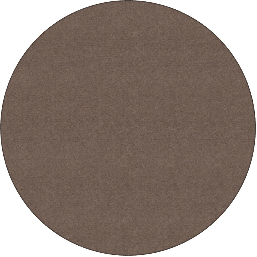 Flagship Carpets Ameristrong Solid Color Rug - Floor Rug - Traditional - 72" Diameter - Round - Almond - Nylon