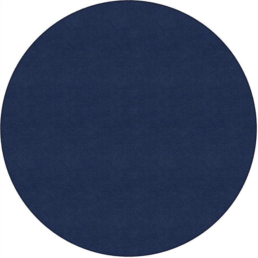 Flagship Carpets Ameristrong Solid Color Rug - Floor Rug - Traditional - 72" Diameter - Round - Navy - Nylon