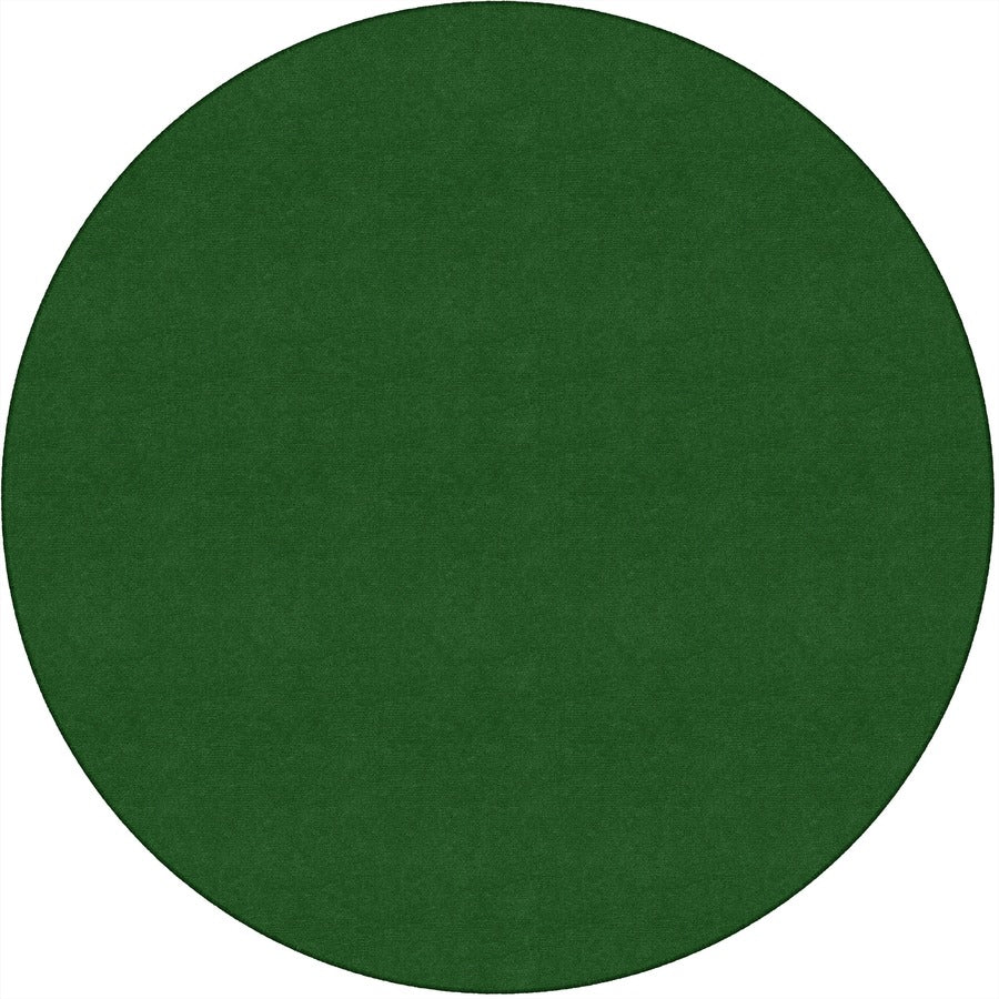 Flagship Carpets Ameristrong Solid Color Rug - Floor Rug - Traditional - 72" Diameter - Round - Clover - Nylon