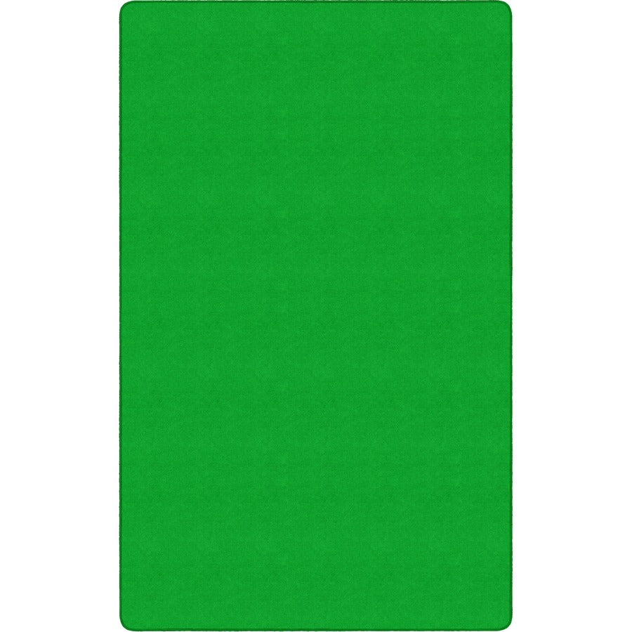 Flagship Carpets Ameristrong Solid Color Rug - Traditional - 12 ft Length x 15 ft Width - Rectangle - Lime Green - Fiber, Nylon
